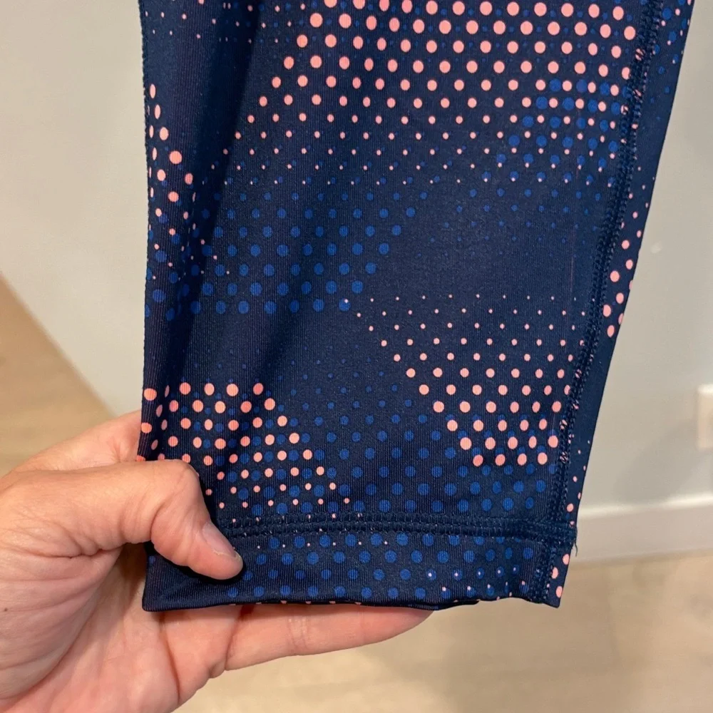NWOT Dansk Blue and Pink Patterned Leggings